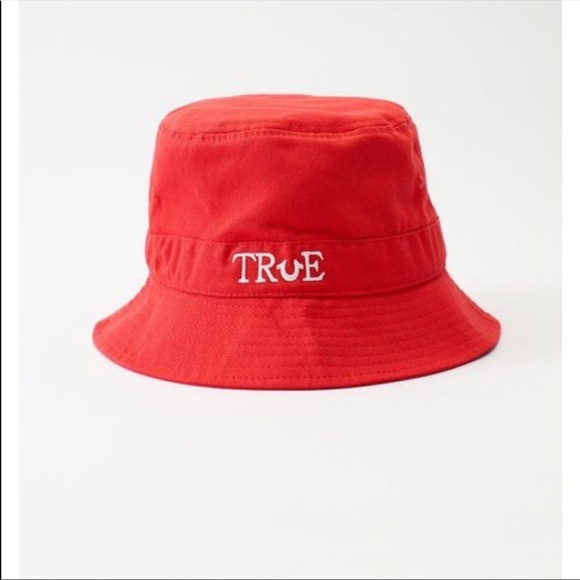 True Religion Red True Bucket Hat - Picture 2 of 10